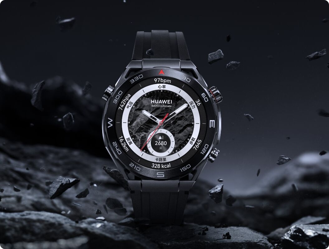 HUAWEI WATCH Ultimate 黑色正面图