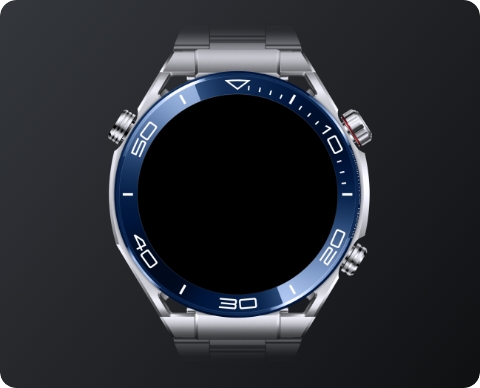HUAWEI WATCH Ultimate 蓝色陶瓷表圈