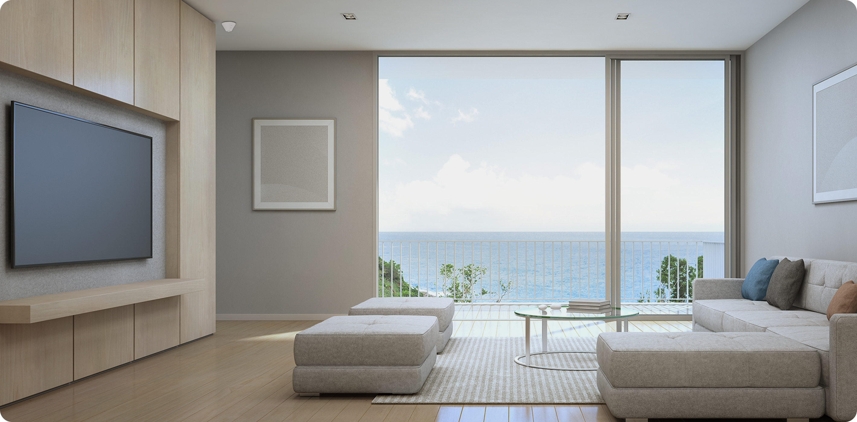 华为全屋智能AI传感器对角安装