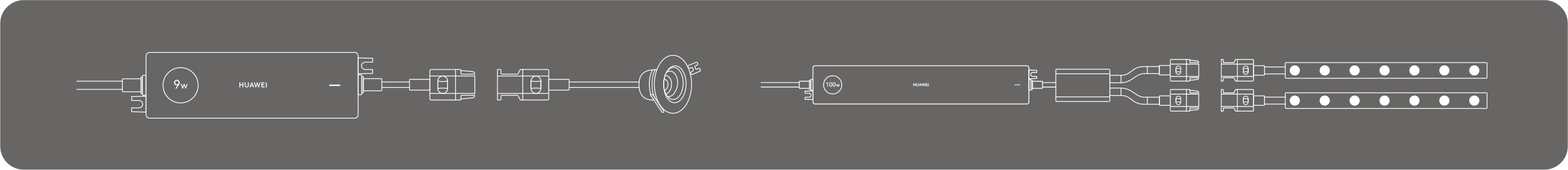 华为智能灯光驱动器PLC连接