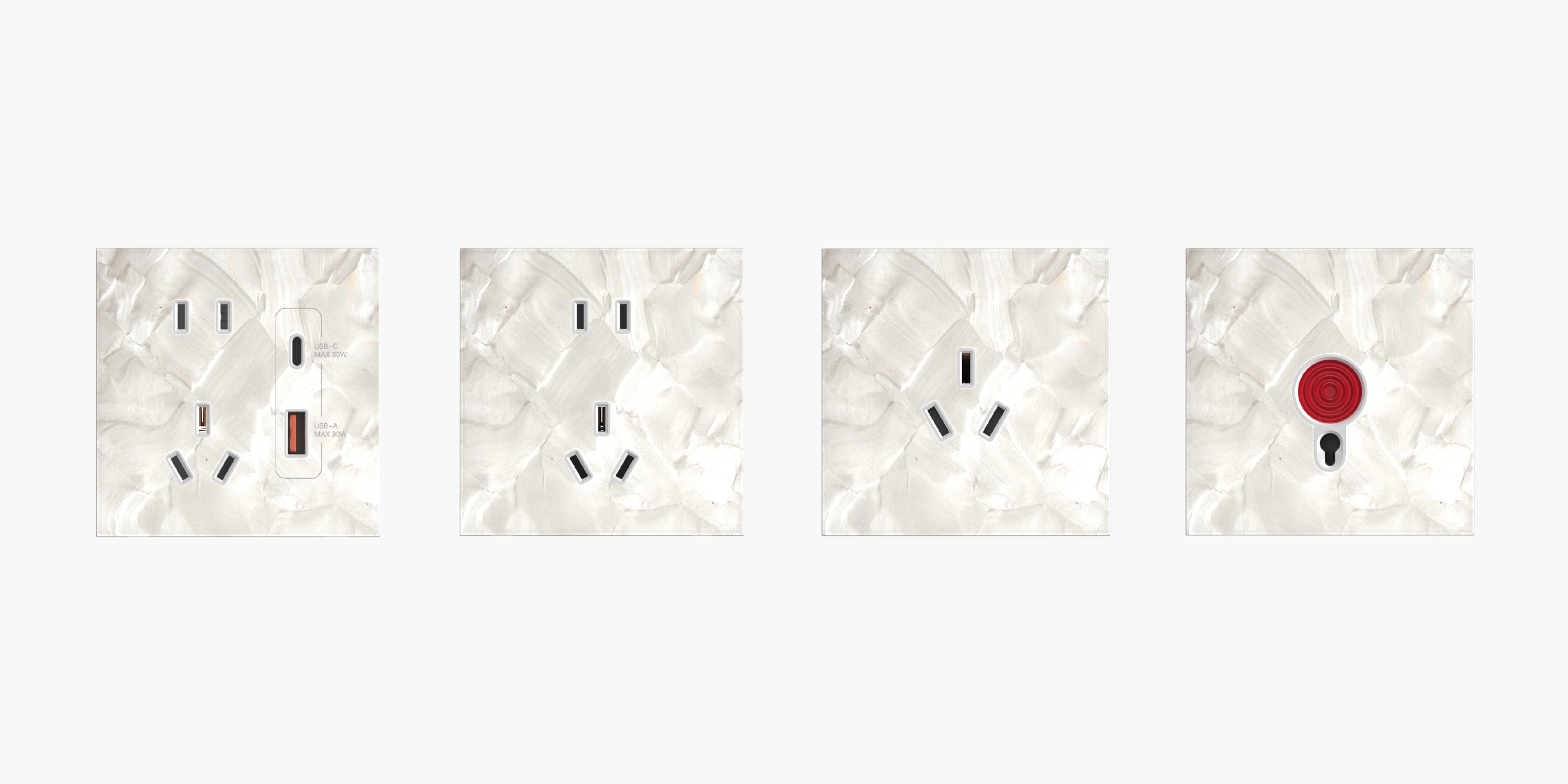 华为鸿蒙智家面板套系及颜色 洛可可白