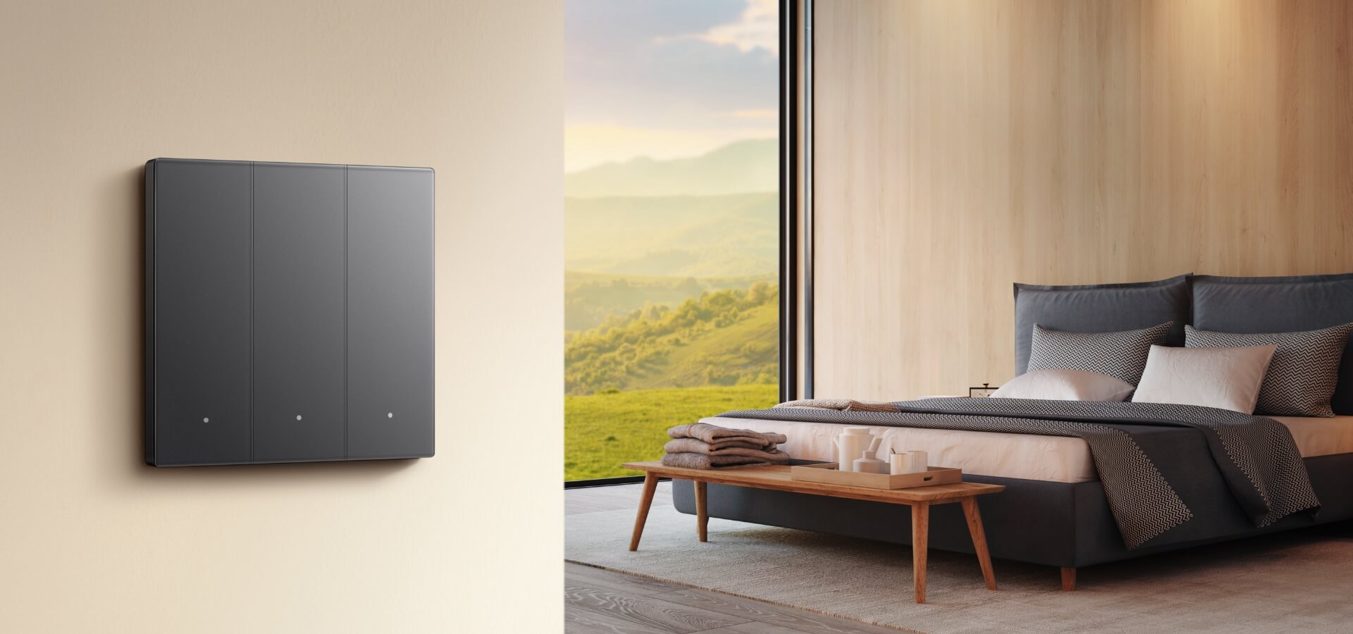 华为全屋智能开关触感舒适