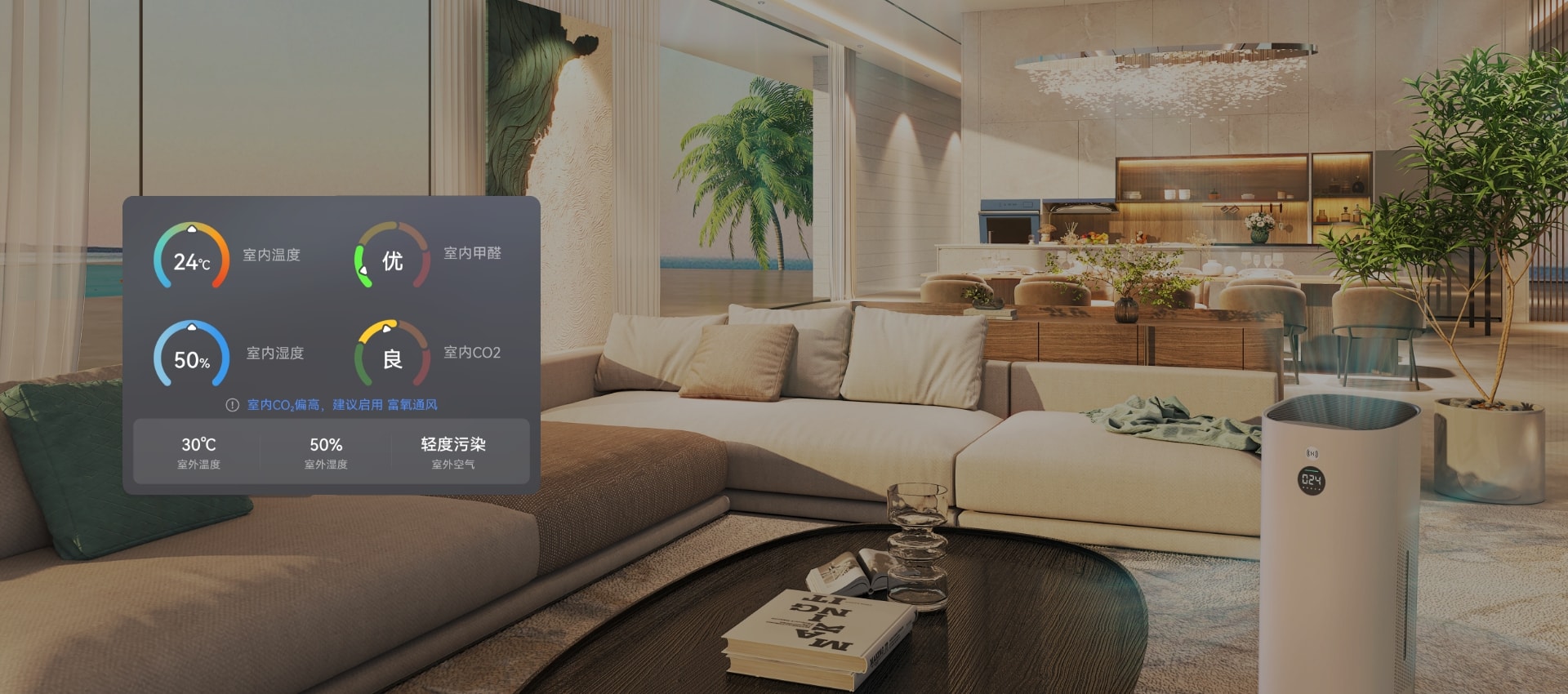 华为鸿蒙智家前装方案冷暖新风子系统