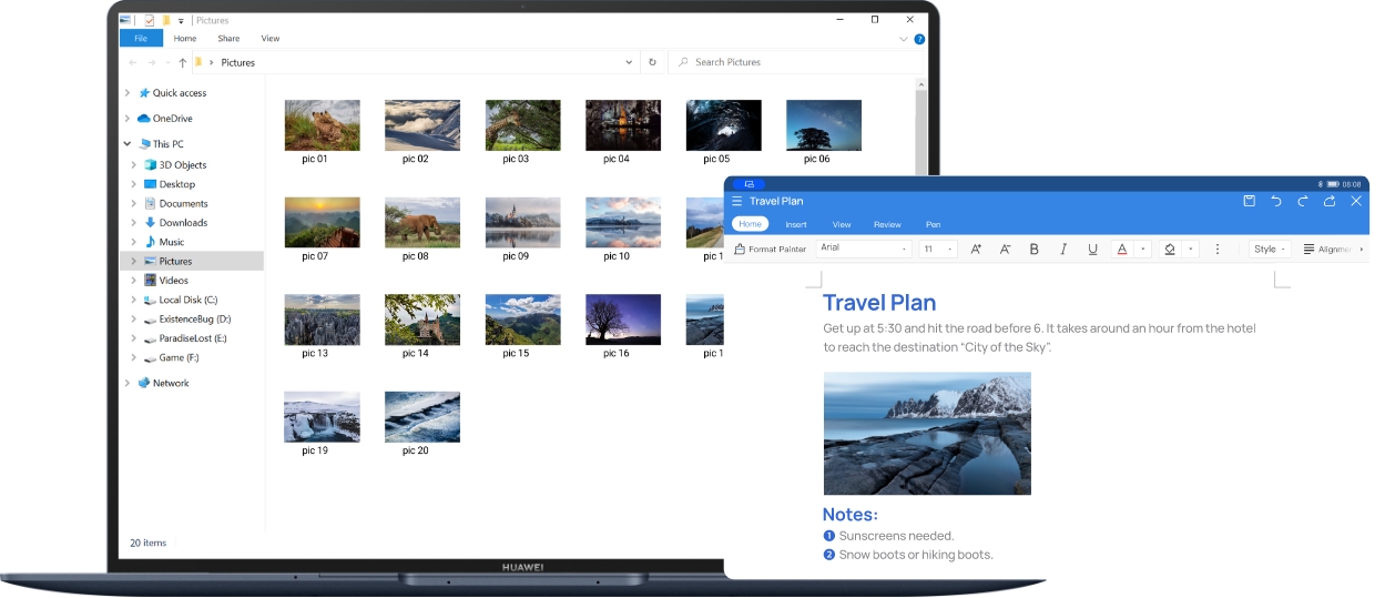 HUAWEI Smart Office multi-screen collaboration