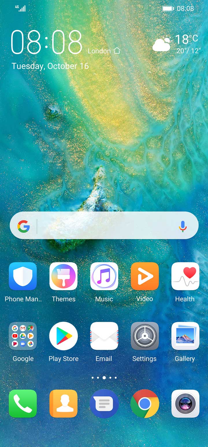 android 9 pie huawei p20