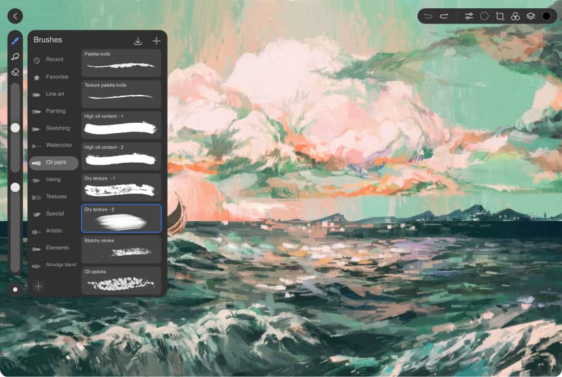 GoPaint professional brushes