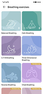 HUAWEI Health Breathing Training