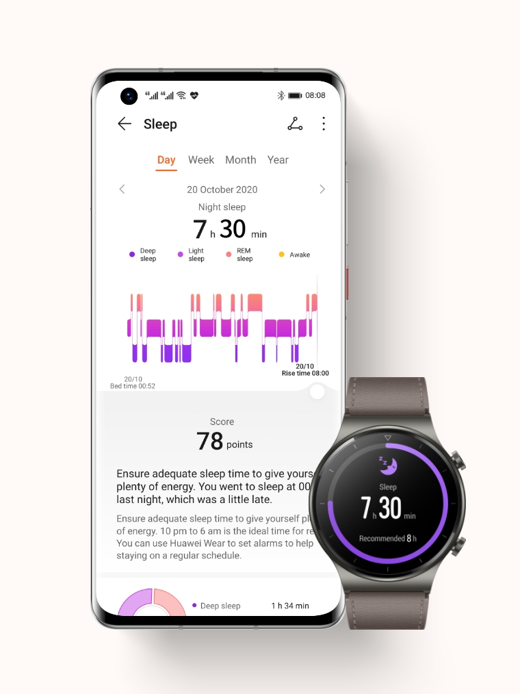 HUAWEI Health Monitorización del sueño