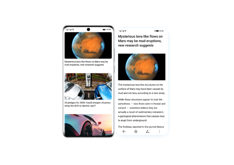Huawei Browser - Information Stream Content Browsing