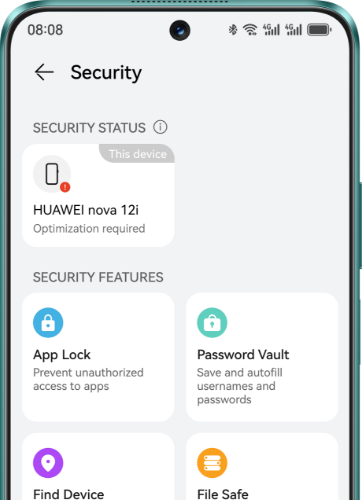 HUAWEI nova 12i Privacy Security 2
