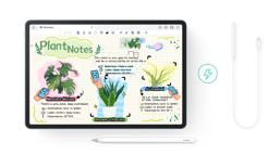 HUAWEI MatePad 11.5's interface, pencil and pencil charger view, showing the HUAWEI M-Pencil Package (3rd generation).