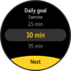 huawei activity rings exercise goal