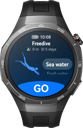 HUAWEI WATCH GT 5 Pro black front with diving interface