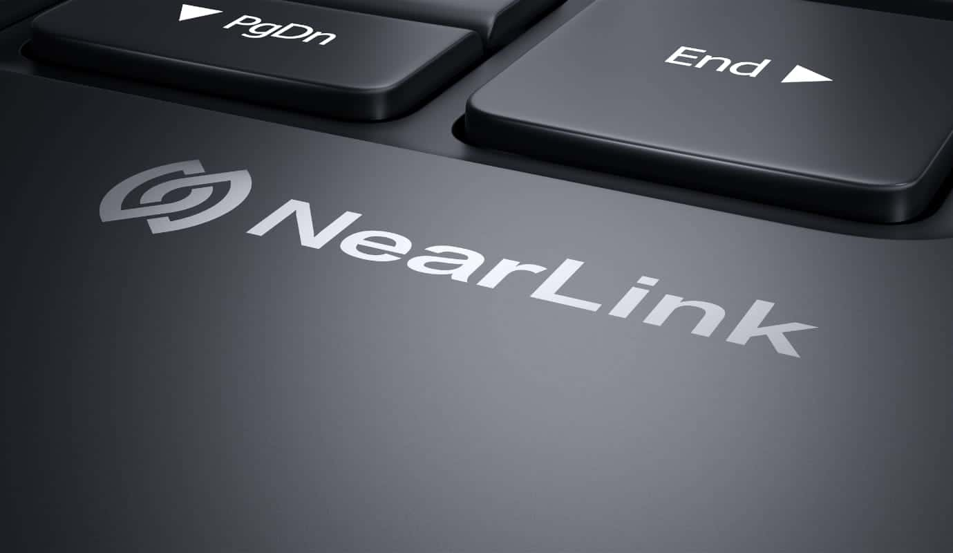 A close-up of Nearlink logo of HUAWEI Glide Keyboard (Compatible with HUAWEI MatePad Pro 12.2-inch)