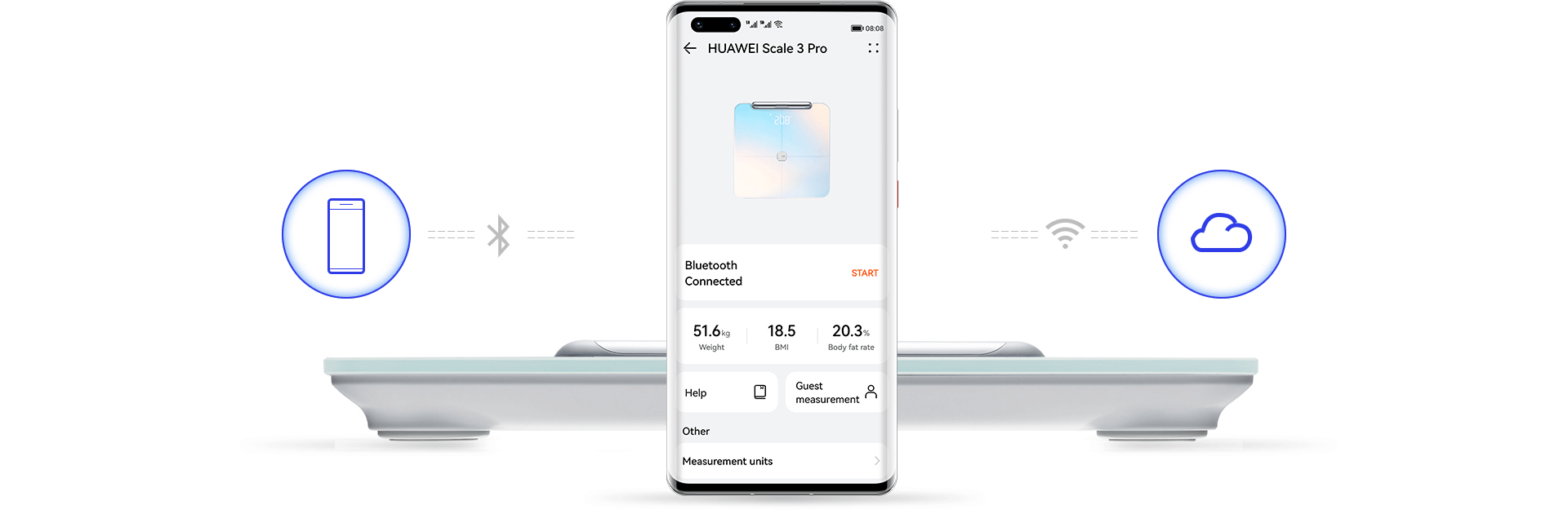 HUAWEI Scale 3 Pro Connection