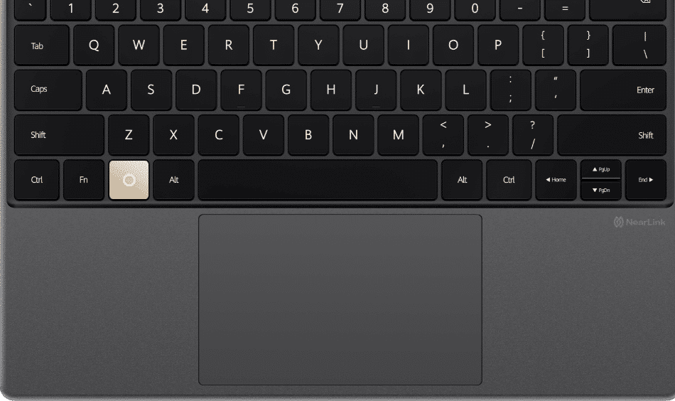 Close-up of the HarmonyOS smart key on HUAWEI Smart Magnetic Keyboard (Compatible with HUAWEI MatePad Pro 13.2-inch), and introduction to shortcut key combinations