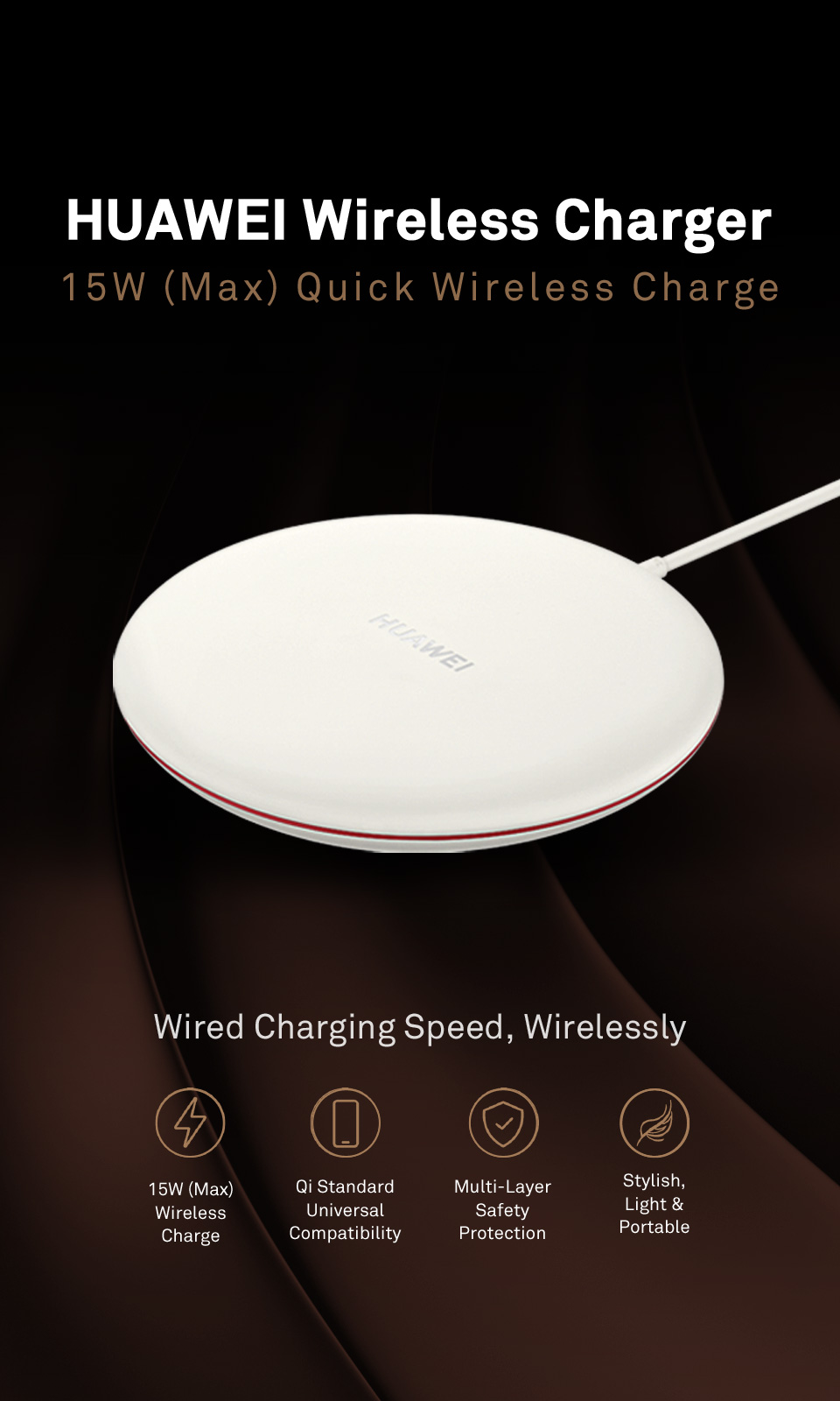 perrito Descriptivo Felicidades HUAWEI Wireless Charger, Qi standard, universal wireless charger I HUAWEI  SPAIN
