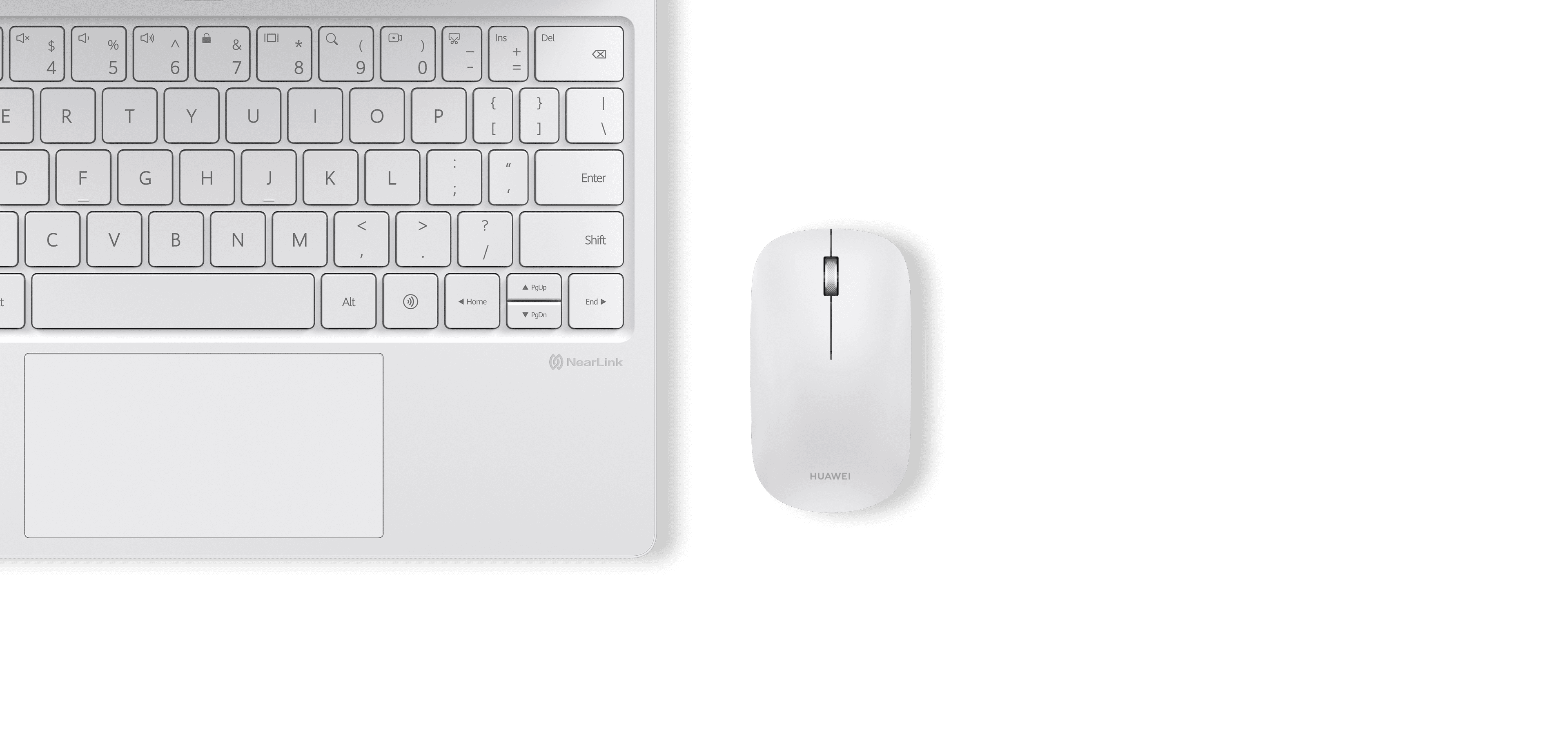 HUAWEI Wireless Mouse NearLink White, pair with HUAWEI MatePad