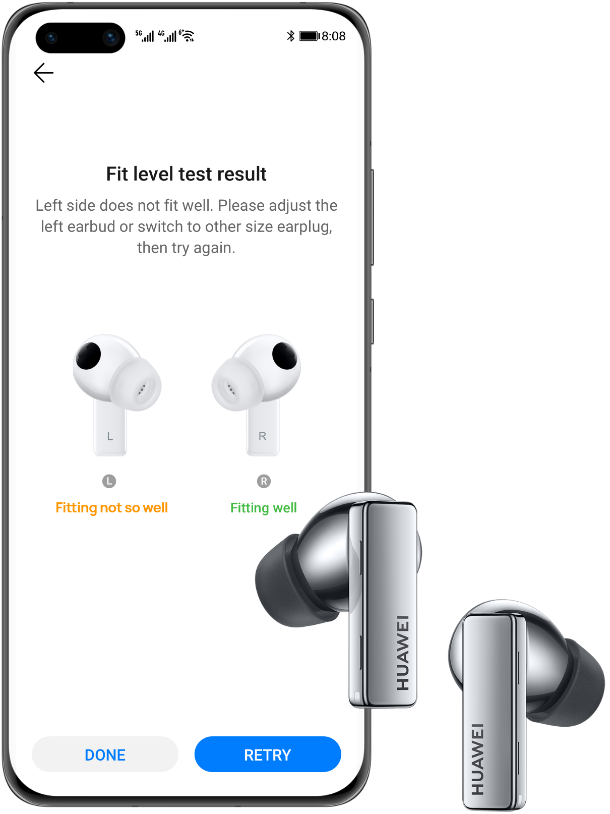 Huawei Auriculares inalámbricos Freebuds Pro Active Noise Cancelation  MermaidTWS - Negro de carbón