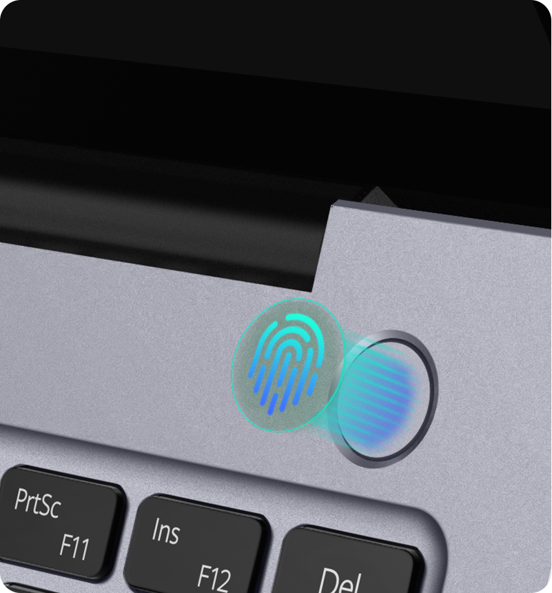 huawei matebook b5 fingerprint power button