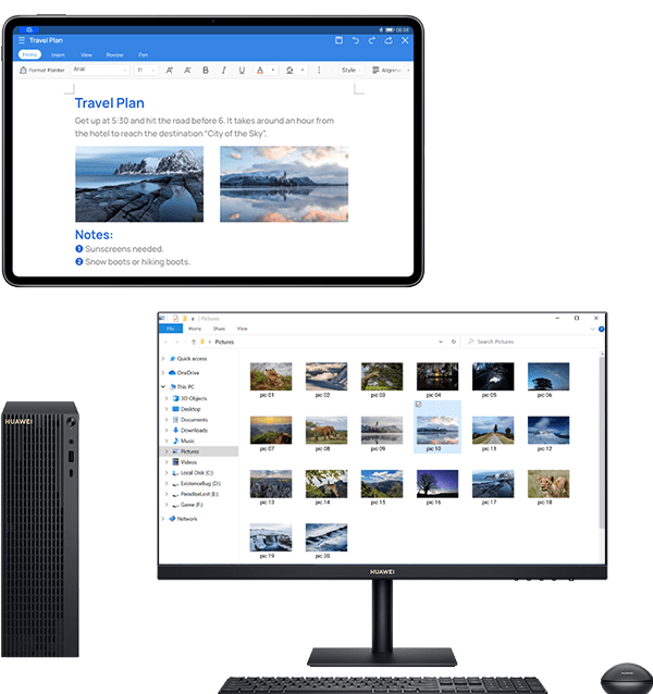 HUAWEI MateStation B520-tablet-collaboration