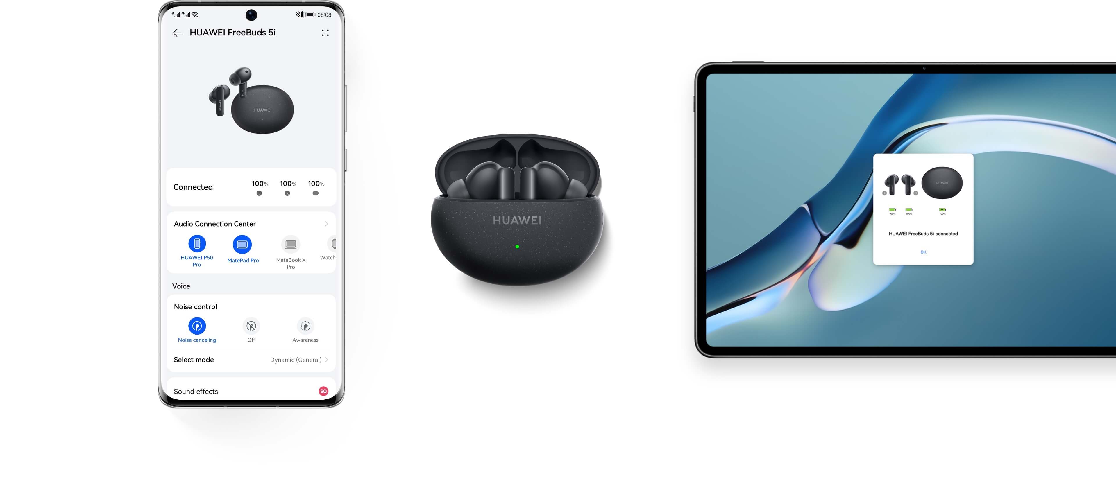  HUAWEI FreeBuds 5i - Auriculares inalámbricos con cancelación  de ruido y batería de larga duración, Bluetooth y resistentes al agua, con  certificación de sonido de alta resolución, (azul isle) : Electrónica