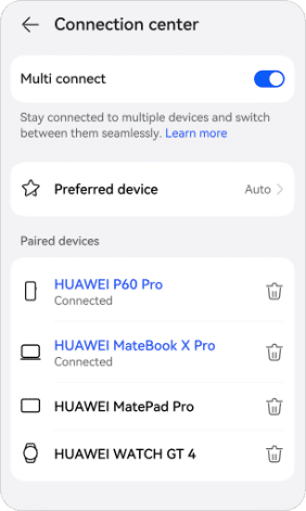 HUAWEI Freebuds 6i Multi Device Connections