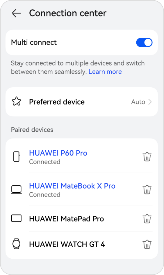 HUAWEI Freebuds 6i Multi Device Connections