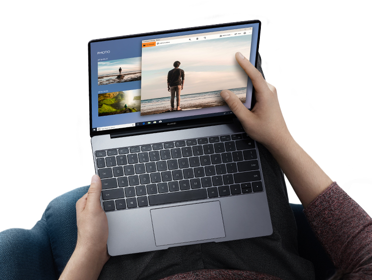 Huawei MateBook 2K screen with high resolution ratio