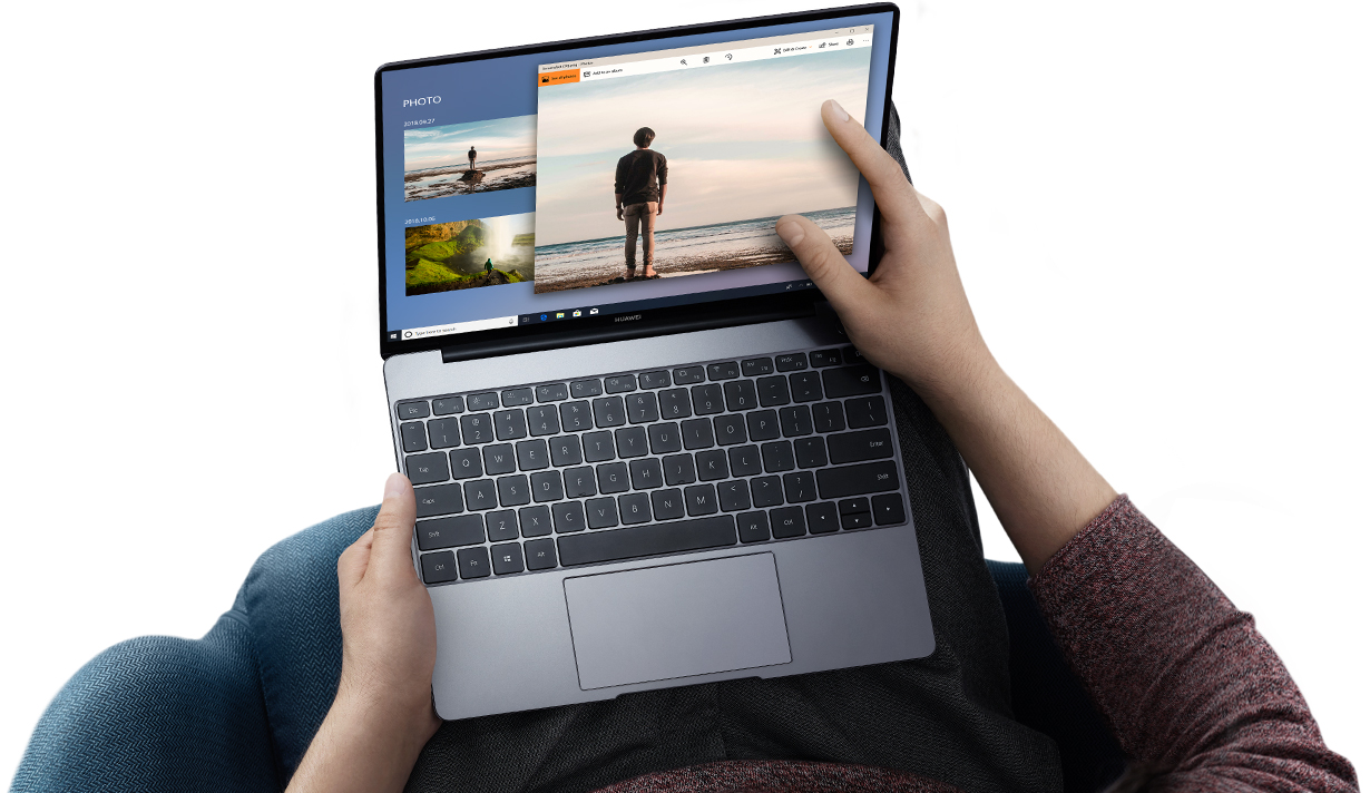 Huawei MateBook 2K screen with high resolution ratio