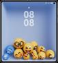 HUAWEI Mate X6 UX image, showing the personalized wallpaper of the emoji crush