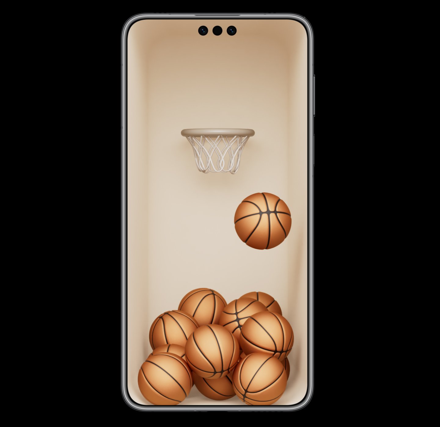 Interactive AI themes on HUAWEI Mate 70 Pro, showcasing fun emojis and air hoops