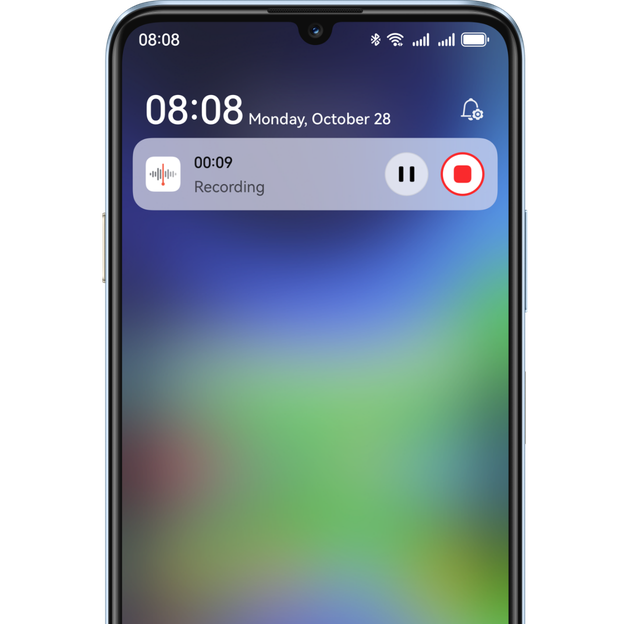 Recording screen on HUAWEI nova Y72S