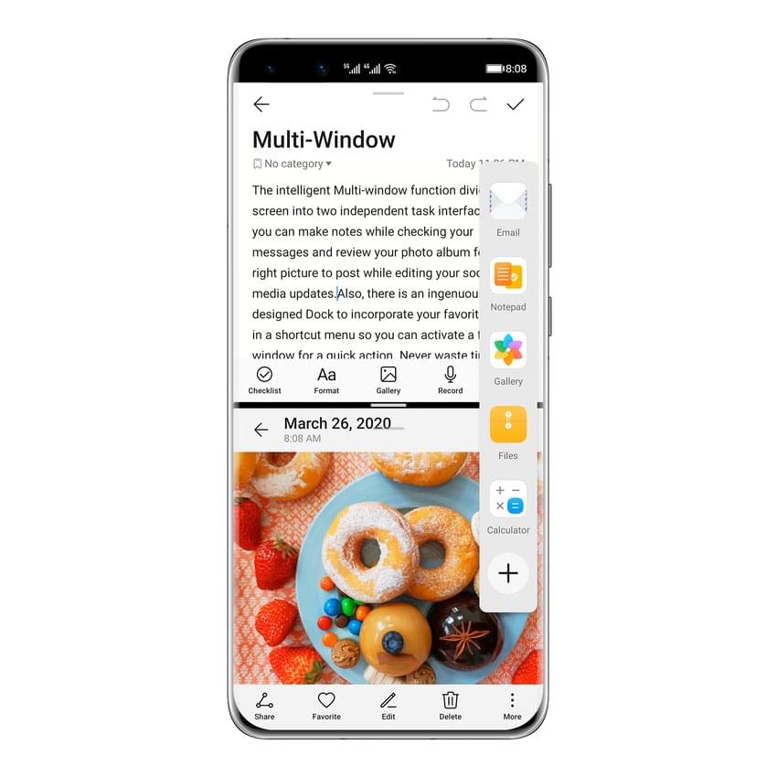 huawei p40 pro floating window and split screen