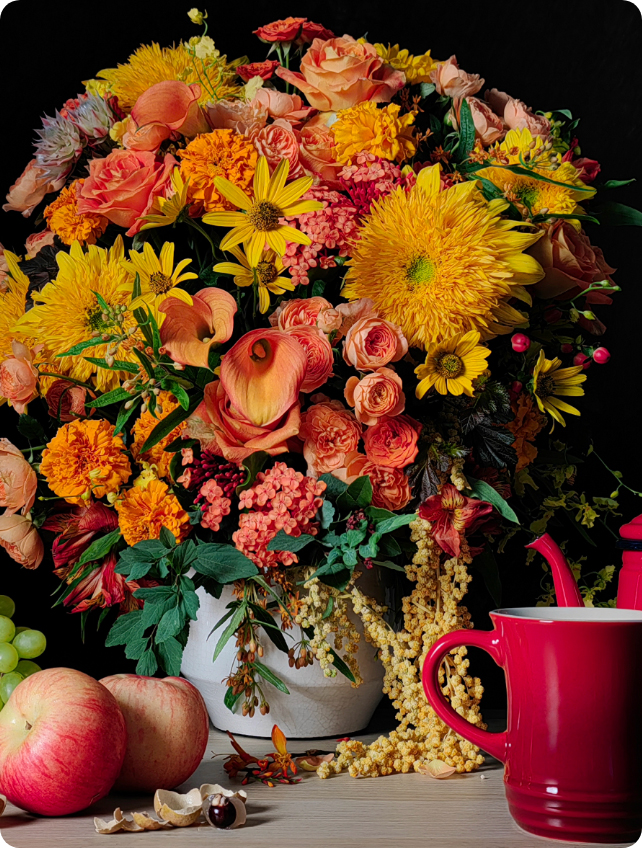 HUAWEI P50 True Chroma Shot Flowers Colours