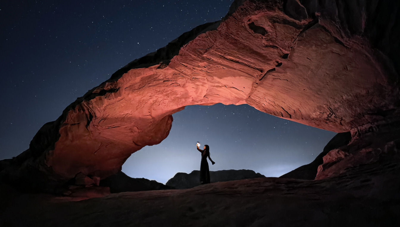 Night scenery photos taken by HUAWEI Pura 80 Pro, display the function of 1-inch Ultra Lighting Camera