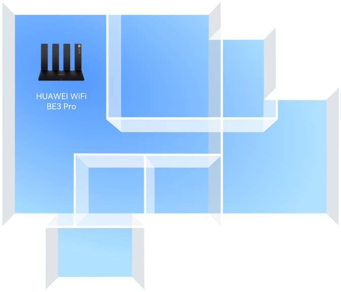 HUAWEI WiFi BE3 Pro singal coverage map