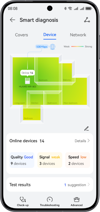 HUAWEI WiFi BE3 smart diagnosis