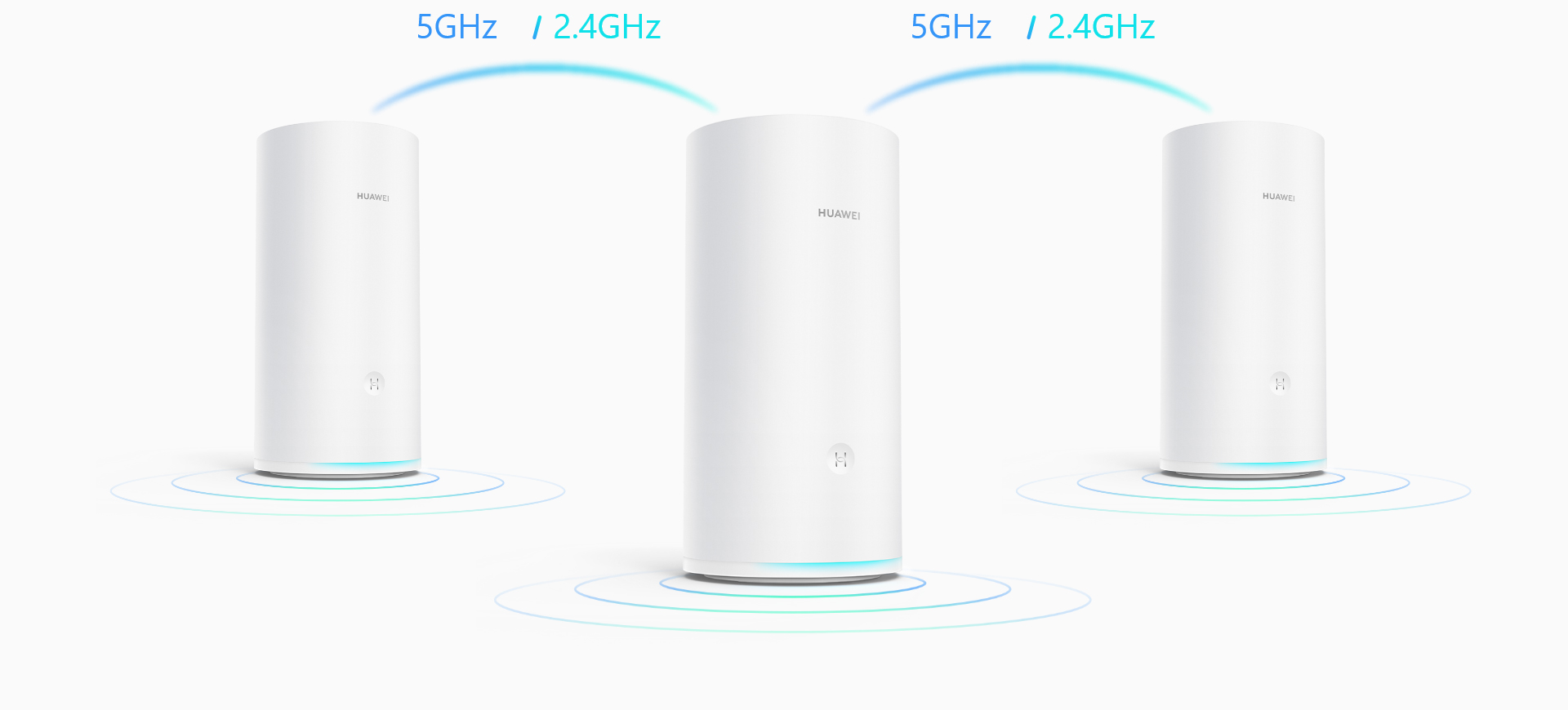 Roteador Wifi Huawei Ws5800 Ac2200 Mesh Triband 2200MBPS 2.4/5.8GHZ Kit Com  2 Unidades