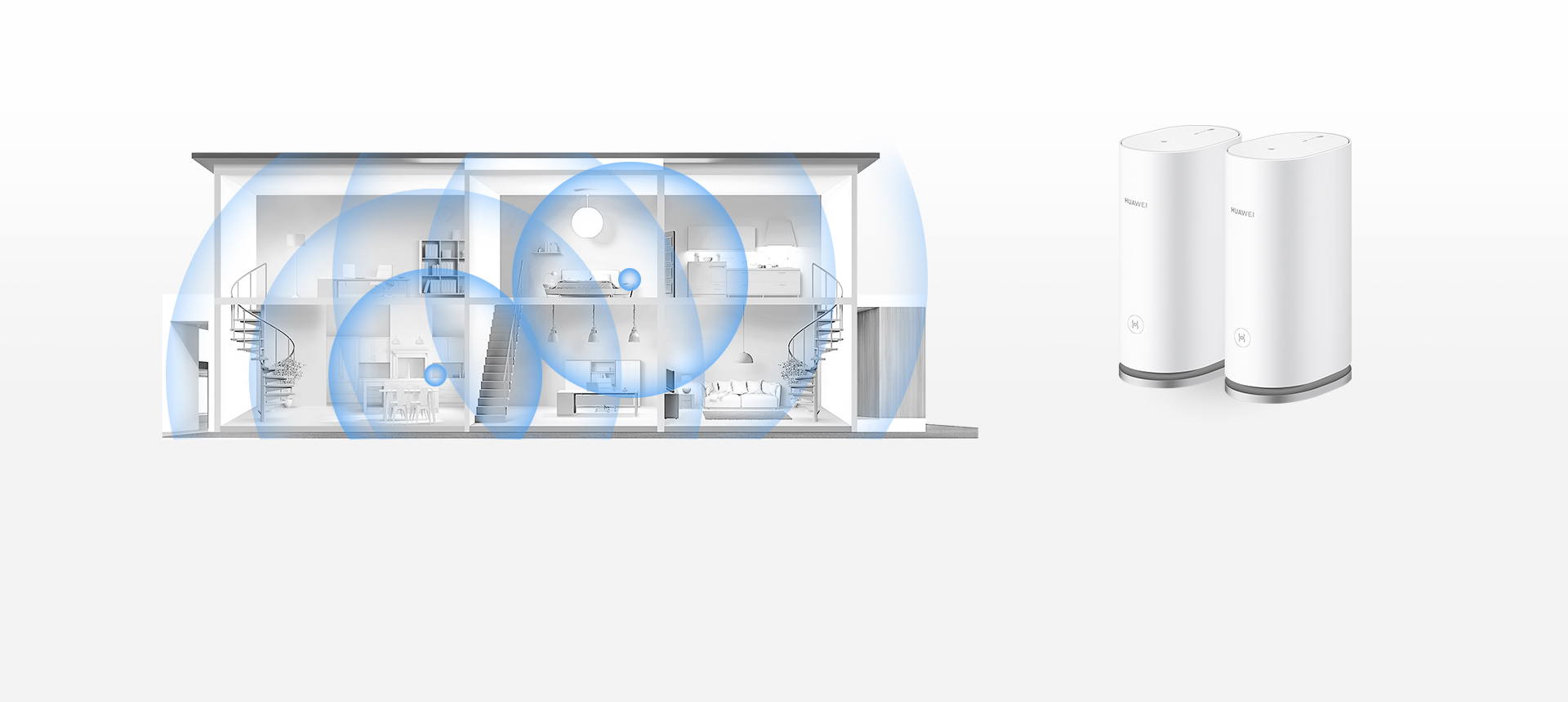 HUAWEI WiFi Mesh 3 House Coverage