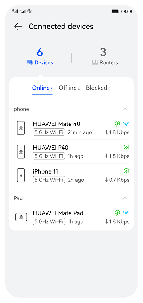 HUAWEI WiFi Mesh 7 Manage Wi-Fi