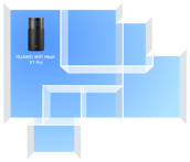 The interface image of HUAWEI WiFi Mesh X1 Pro, showing the interface of setting 