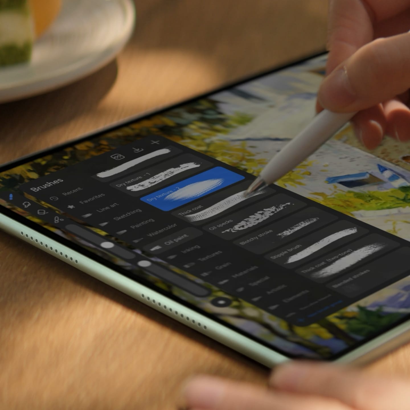 HUAWEI MatePad Pro 12.2-inch—3D oil painting brush in the GoPaint app
