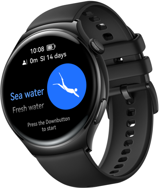 HUAWEI Watch 4 Pro, Space-Class Titanium Alloy case & Sapphire Crystal,  Dark Brown Leather Strap, 7-Parameter Health Quick Check, eSIM Mobile