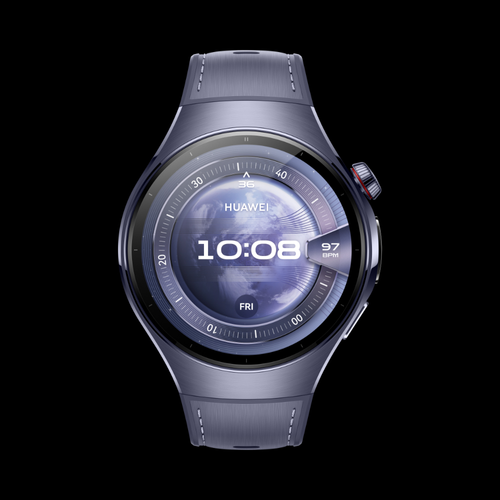HUAWEI WATCH 5 46mm Purple, with aerospace-grade titanium case and composite strap