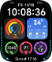 Shows the custom watch face,and panda watch face of HUAWEI WATCH D2 in normal state