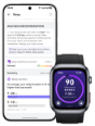 HUAWEI WATCH D2 and the smartphone work together to assess how well you've slept