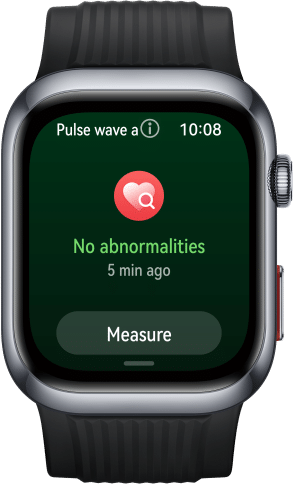 HUAWEI WATCH D2's interface,showing the alerts on potential A-fib and premature beat risks