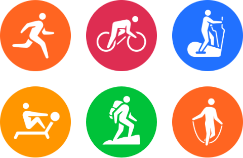 HUAWEI WATCH D2's interface,showing the exercise modes feature