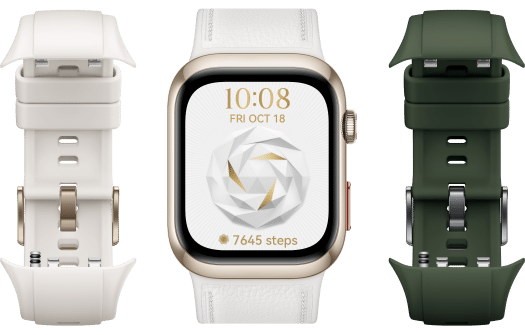 HUAWEI WATCH D2 and strap diagram,showing the choice of WATCH D2 more strap feature